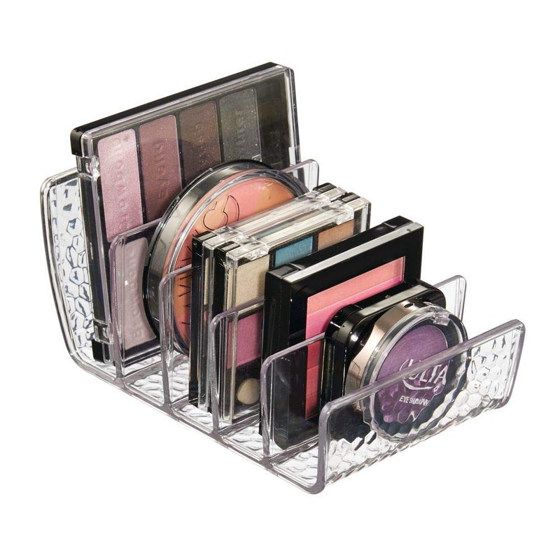 InterDesign iDesign Rain Vertical Textured Plastic Palette Organizer for Storage of Cosmetics, Makeup, and Accessories on Vanity, Countertop, or Cabinet, 9.25" x 3.86" x 3.20" - Image 3