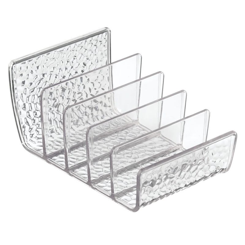 InterDesign iDesign Rain Vertical Textured Plastic Palette Organizer for Storage of Cosmetics, Makeup, and Accessories on Vanity, Countertop, or Cabinet, 9.25" x 3.86" x 3.20" - Image 5