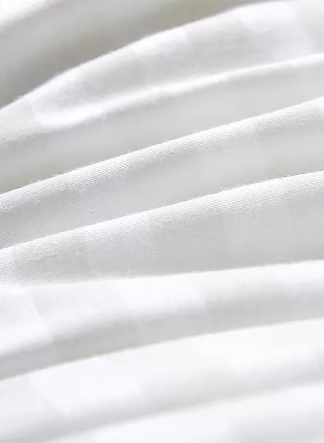 Brides 4- Piece of comfortable hotel pillow made of white microfiber, size 75x50 cm, white microfiber 75x50 cm  - Image 5