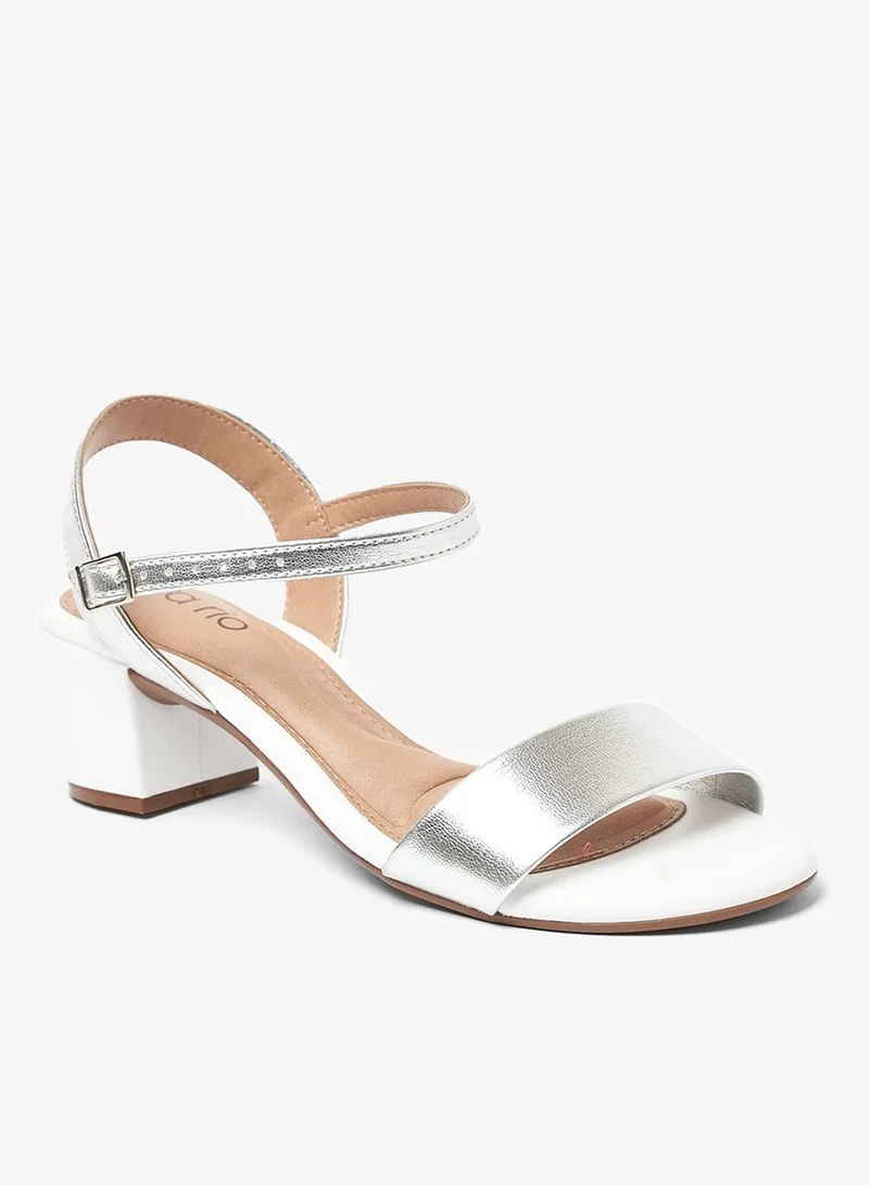 Beira Rio Silver/White Sandals for Women with Back Strap – Stylish & Supportive sling Back Ladies Sandals for Women | Best Price UAE