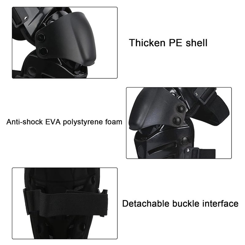 VGEBY Motorcycle Knee Pads, Breathable Knee Brace Kneecap Protector Guard Anti‑Fall Protective Gear Extreme Sports Goods Cycling Clothing Supplies Motorcycle Knee Pads - Image 3
