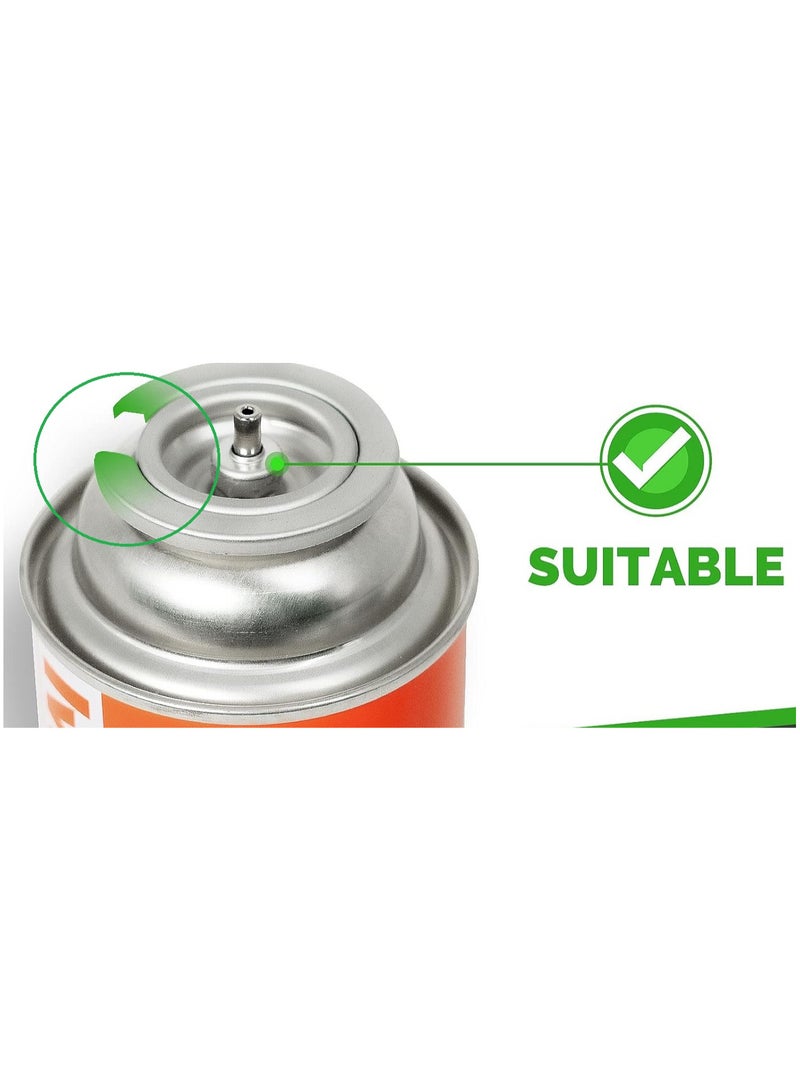 اسطوانة غاز البوتان علبة غاز بوتان لتشغيل الولاعات والبوتاجاز المحمول وادوات التخييم والسفاري  لتشغيل البشبوري المحمول 220 جرام عدد 2  اسطوانات غاز سفاري - Image 2