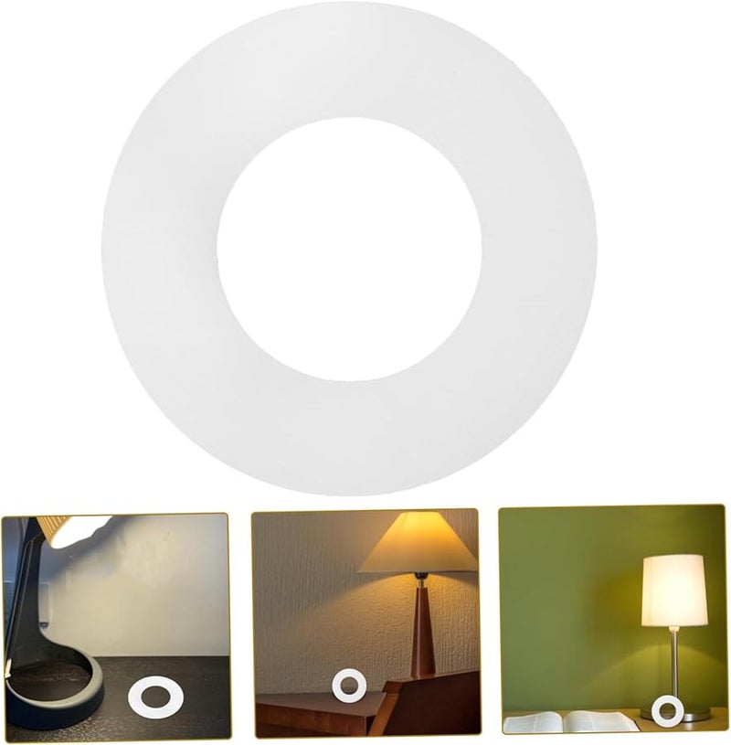 White Cabilock Iron Lampshade Reducer Ring Light Fixture Part 6 60X6 60X0 10CM - Image 5