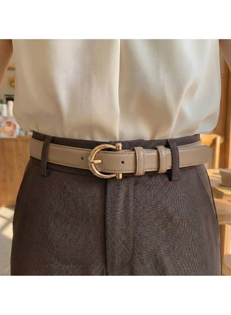 Classic Milano Classic Milano Women's Belt with Gift Box; Faux Leather Ladies Belt for Dresses, Jeans & Gowns; Stylish Womens Belt; Adjustable Girls Belt; Belt for Women | Full Length: 110 CM (Free Size - Fits up to the waist of 40 Inches / 100 CM)