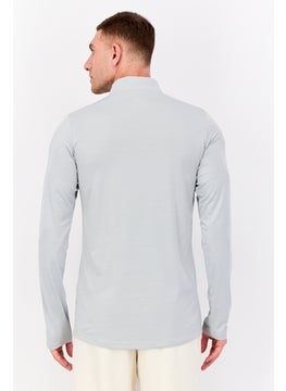 Ellesse Men Sportswear Fit Long Sleeves Training Jersey, Grey  - Image 4