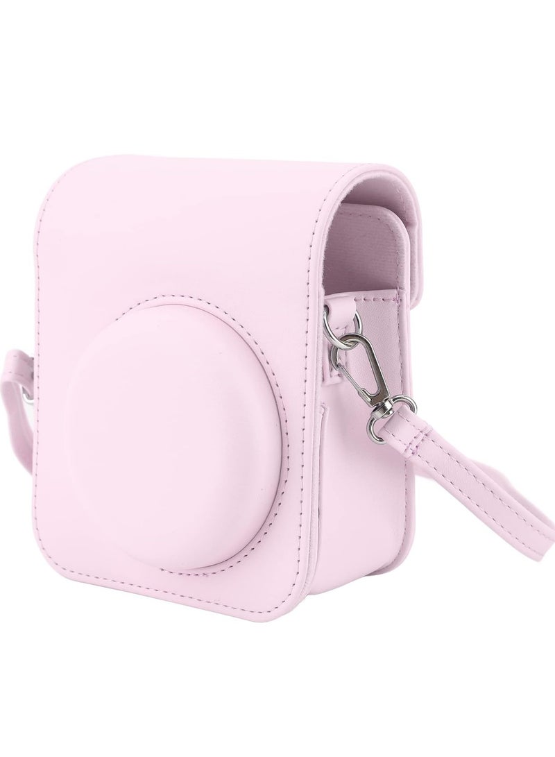 Mini Camera Protective Case Compatible with Fujifilm Instax Mini 12, Instant Camera Case with Adjustable Shoulder Strap, Cute Solid Color Camera Case Compatible with Instax Mini 12 Camera - Image 1
