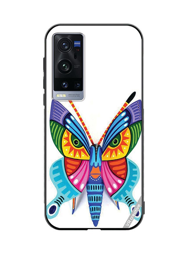 VR CREATIVE Protective Case Cover For Vivo X60 Pro Plus Butterfly Design Multicolour - Image 1