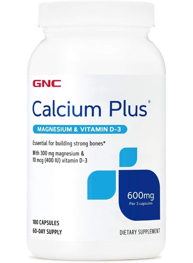 GNC Calcium Plus With Magnesium And Vitamin D-3 600Mg - Image 1