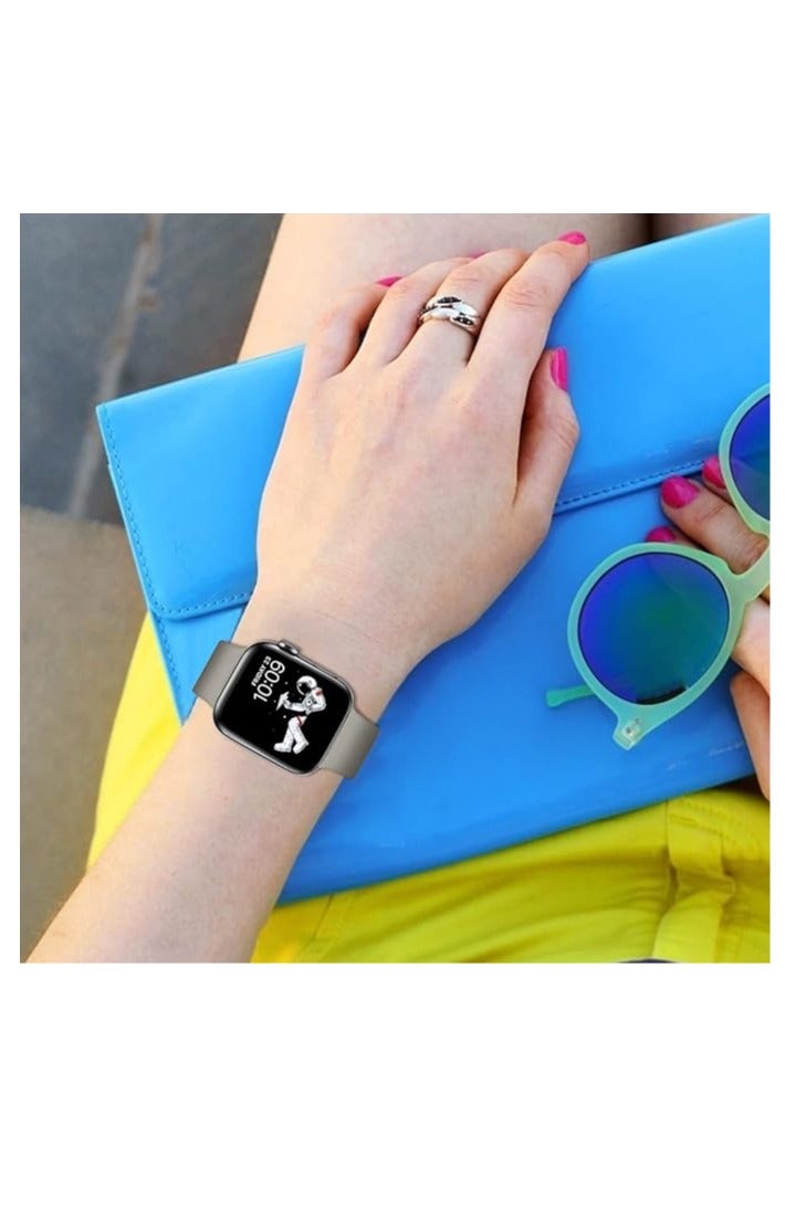 Silicone Band for Apple Watch Series 2/3/4/5/6/7SE 42mm 44mm 45mm 49mm - Image 2