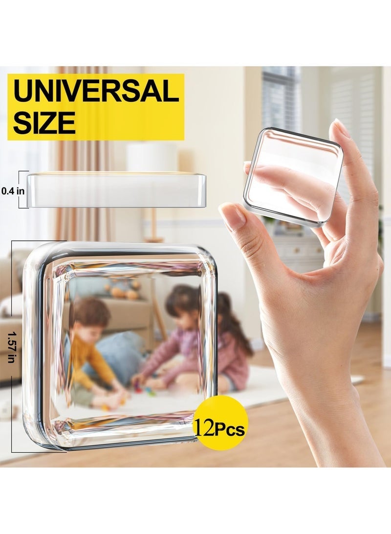 Forest Home 12 PCS Door Stoppers Wall Protector, Silicone Door Knob Wall Protector with Strong Self-Adhesive Backing, Upgraded Thickened Reusable Door Bumper, Ideal for Wall Protector and Noise Reduction (Clear) - Image 2