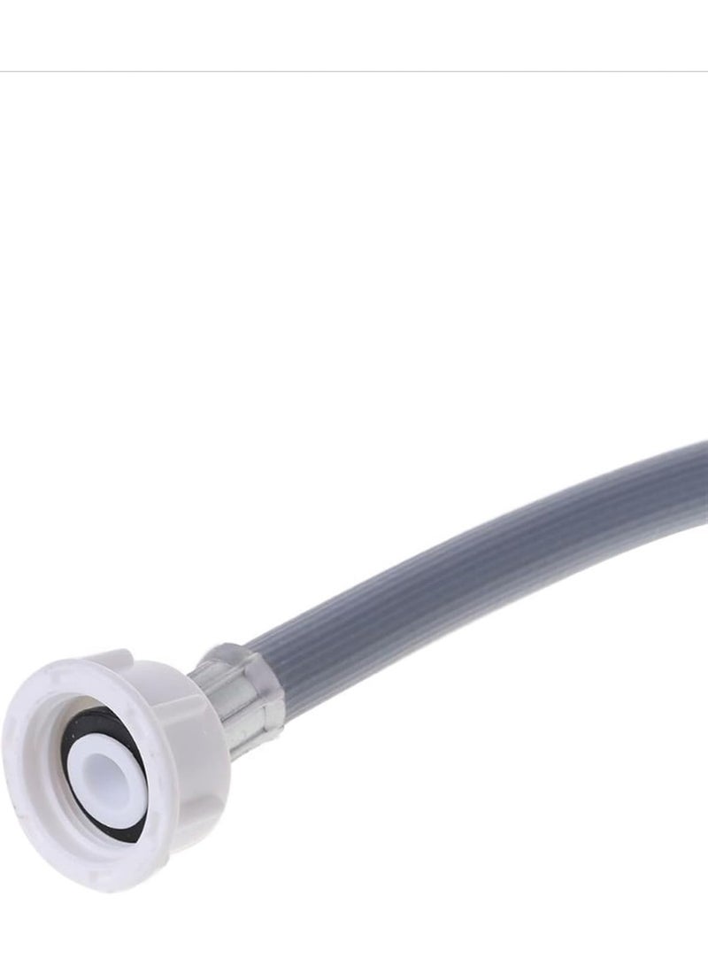 Washing Machine Inlet Hose with Quick Connect Fittings, 2 mtr Grey PVC Hose, PTFE Tape and Brass Adapter. - Image 2