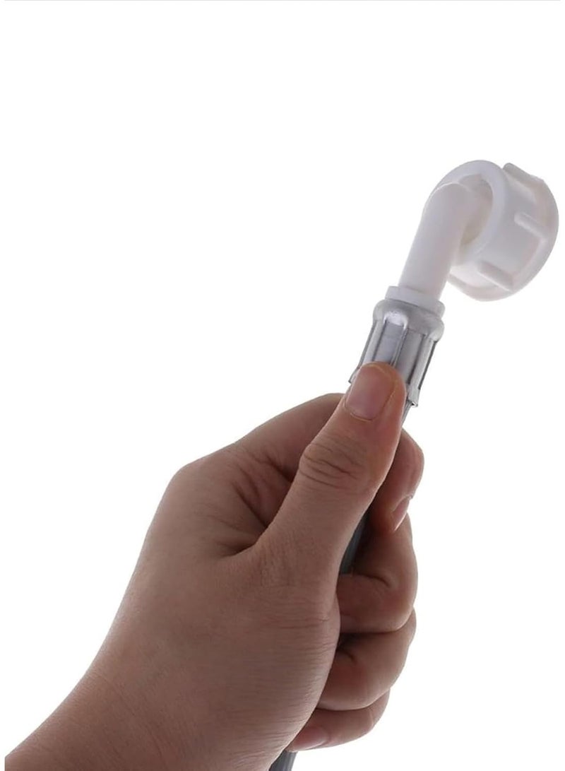 Washing Machine Inlet Hose with Quick Connect Fittings, 2 mtr Grey PVC Hose, PTFE Tape and Brass Adapter. - Image 3