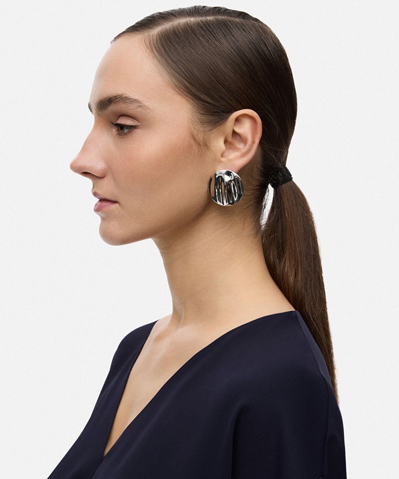 Ipekyol Two-Tone Asymmetrical Earrings - Image 3