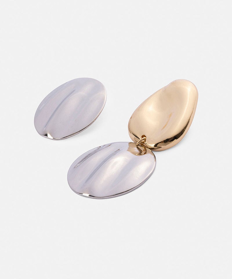 Ipekyol Two-Tone Asymmetrical Earrings - Image 4