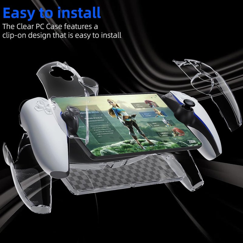 HEYSTOP Compatible with Playstation Portal Console, Transparent Protective Case, Compatible with PS Portal Remote Player Accessories, Scratch-Resistant Case, Cover, Shockproof Compatible with PS5 - Image 5