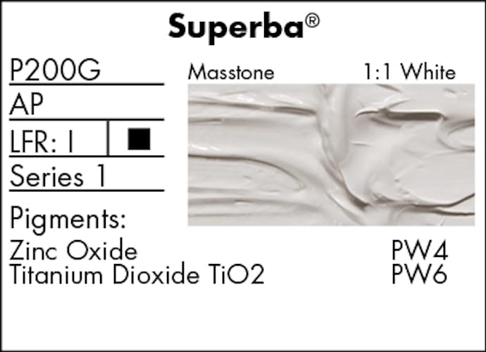 Grumbacher Pre-Tested Oil Paint, 37ml/1.25 oz., Superba White (P200G) - Image 3