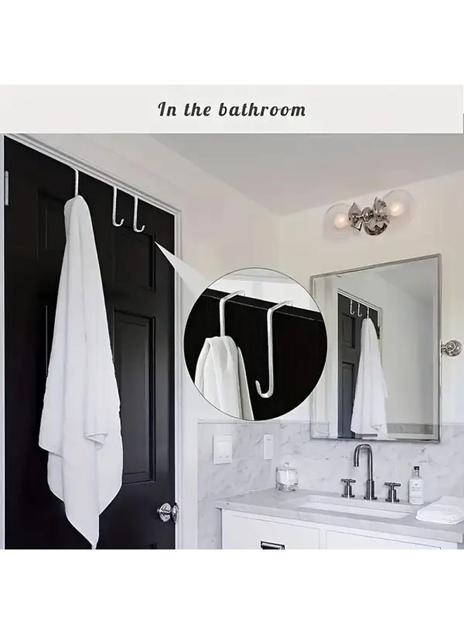 3Pcs Silvery Heavy Duty Iron Hanger Storage Box For Clothes Towels Hats Jackets Bags - Image 4