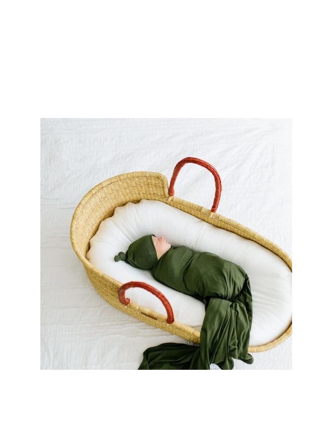 Anvi Baby Bamboo Swaddle & Sleep Suit Newborn Gift Set- Green  - Image 2
