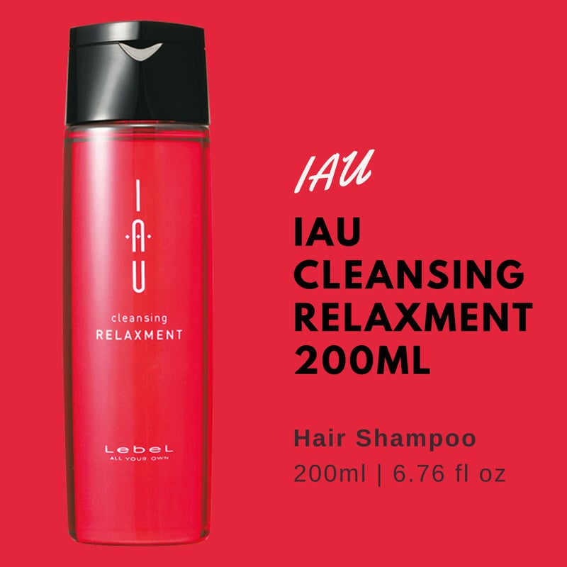Lebel IAU Cleansing Relaxment Hair Shampoo 200ml & Lebel IAU Melt Repair Hair Treatment 200ml Set - Image 2