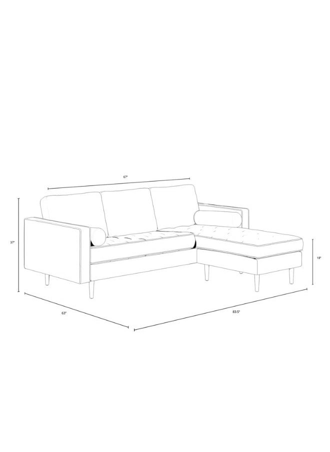 Axel Fabric Corner Sofa I Modern Design L-Shape Sofas I Comfortable Living Room Seating Furniture For Home L 160 X W 213 X H 94 Cm - pzsku/Z2883F22DEAD3BA56D1DDZ/45/_/1726325602/978cc9f3-4450-4e9b-a81c-e325c81ac938