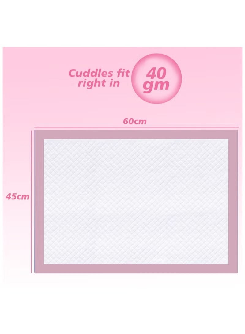 Disposable Changing pads (Pack Of 30) for Baby 60 cm X 45 cm Soft Ultra Absorbent Waterproof Diaper - Image 2