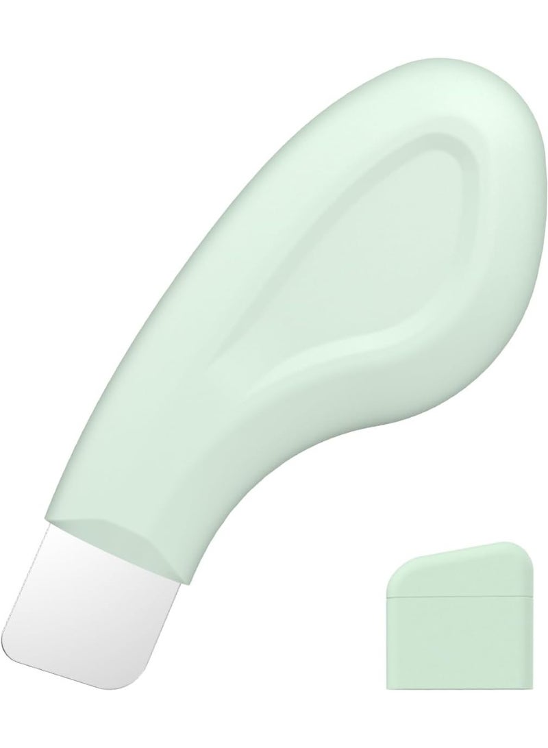 Red Blossom Blackhead Remover Tool, Silicone Face Scraper for Deep Cleansing, Skin Scrubber Face Spatula, Nose Blackhead Remover, Skin Care Tool for Men and Women (Green)  - Image 1