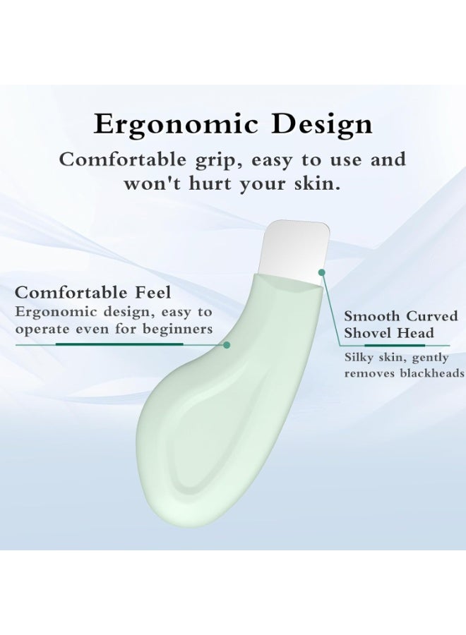 Red Blossom Blackhead Remover Tool, Silicone Face Scraper for Deep Cleansing, Skin Scrubber Face Spatula, Nose Blackhead Remover, Skin Care Tool for Men and Women (Green)  - Image 2