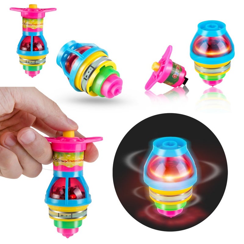 PROLOSO Light Up Flashing UFO Spinning Tops with Gyroscope Novelty Bulk Toys Party Favors 24 - Image 3