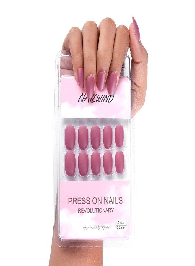 نيل ويند أظافر صناعية فرنسية قصيرة طبيعية من نايل ويند، 24 قطعة، أظافر أكريليك تغطي الظفر بالكامل، أظافر صناعية طبيعية رقيقة ومريحة للنساء والفتيات (N34، 24 قطعة - عبوة واحدة) - Image 2