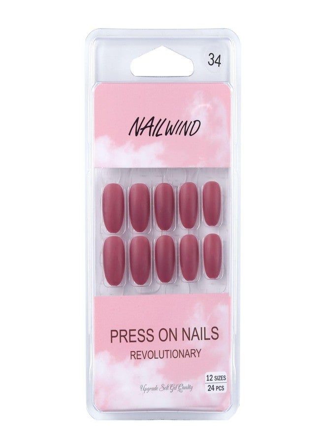 نيل ويند أظافر صناعية فرنسية قصيرة طبيعية من نايل ويند، 24 قطعة، أظافر أكريليك تغطي الظفر بالكامل، أظافر صناعية طبيعية رقيقة ومريحة للنساء والفتيات (N34، 24 قطعة - عبوة واحدة) - Image 5