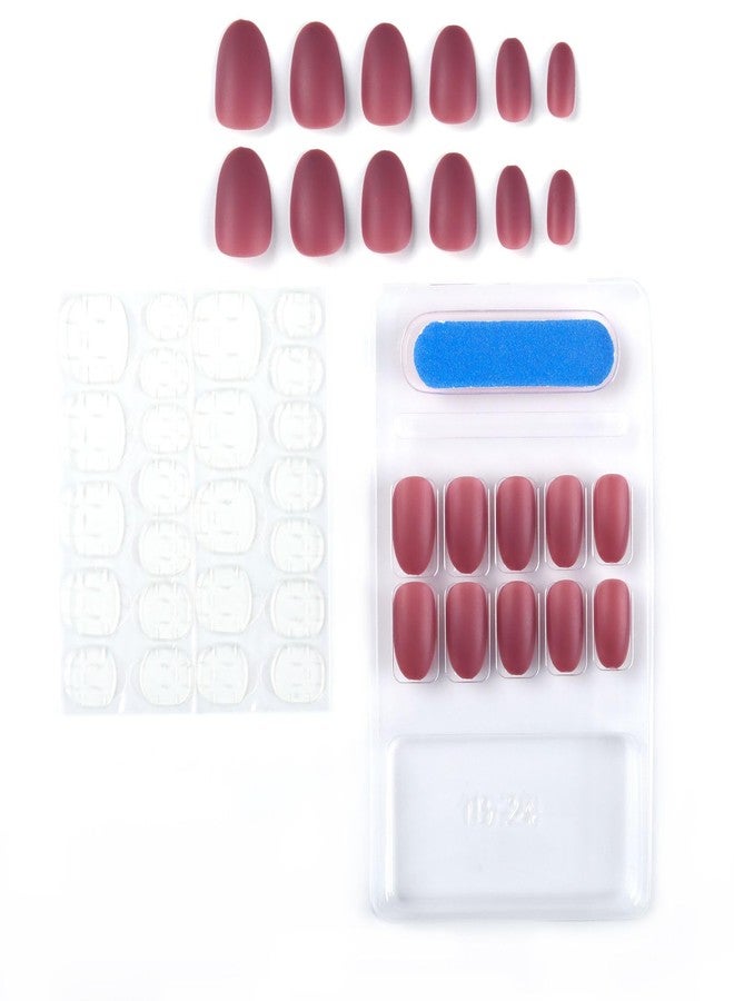 نيل ويند أظافر صناعية فرنسية قصيرة طبيعية من نايل ويند، 24 قطعة، أظافر أكريليك تغطي الظفر بالكامل، أظافر صناعية طبيعية رقيقة ومريحة للنساء والفتيات (N34، 24 قطعة - عبوة واحدة) - Image 3