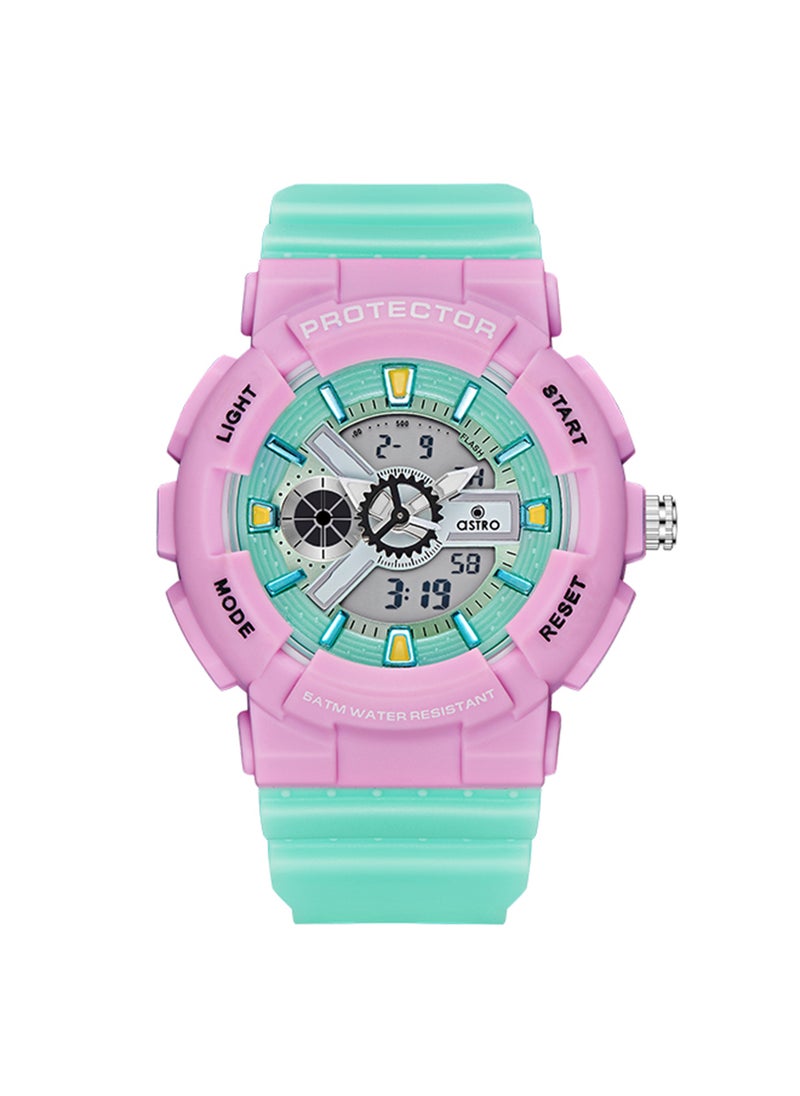 ASTRO - Kid's Unisex Analog+Digital Polyurethane Wrist Watch A23818-PPGP - 46 Mm - Image 1