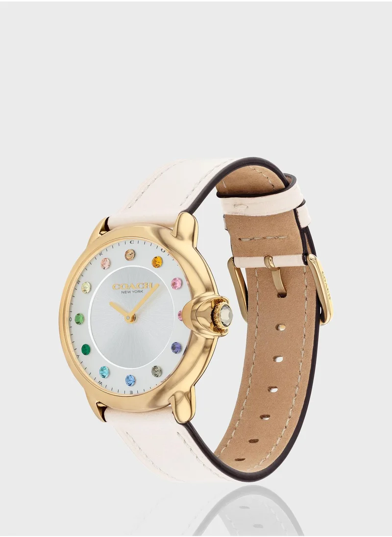 COACH Arden Leather Strap Analog Watch