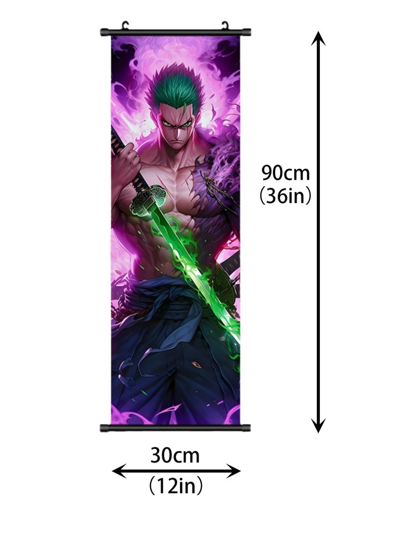 One Piece Anime Poster Wall Scroll JPN Version Anime Artwork Hanging Scroll Suitable for Home Decoration Party Decoration (90cm x 30cm HZW-89) - Image 2