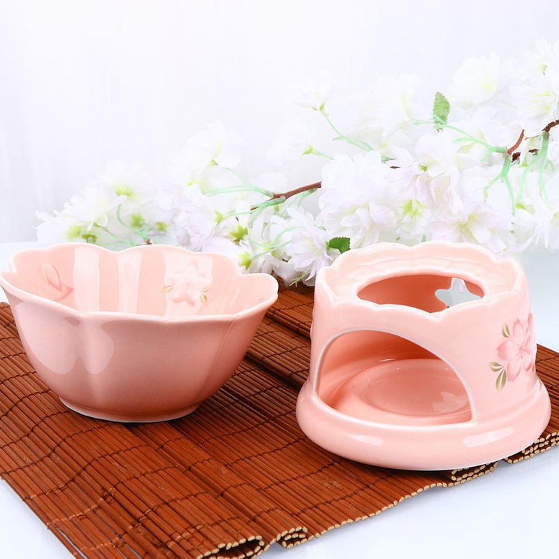 1 Set Ceramic Chocolate Melting Pot with Bowl Ceramic Melting Pot Home Supplies - Image 2