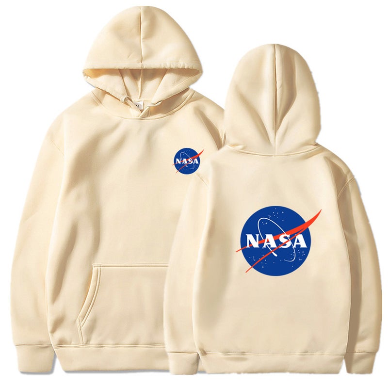 2024 autumn and winter new tide brand AliExpress explosions nasa series letter pullover hooded vests 7-color S-3XL Khakis before and after 