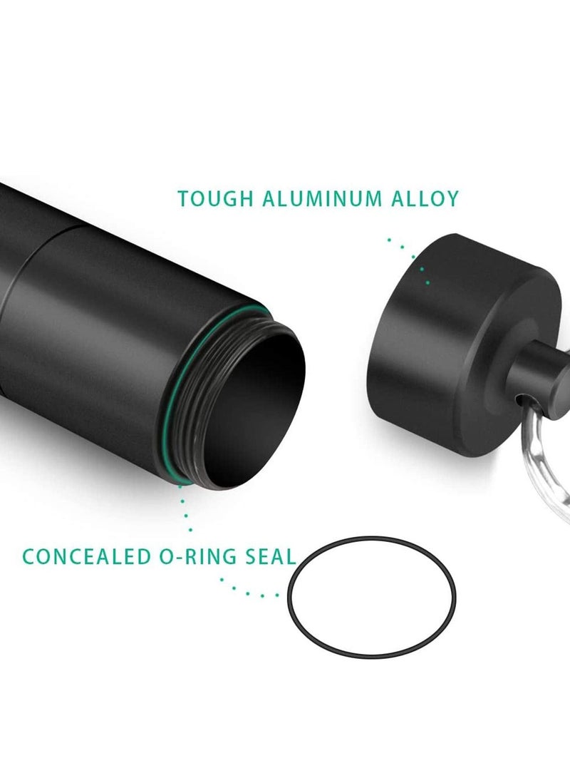 NIBEMINENT Portable Pill Cases Metal Pocket Boxes Keychain For Travel 3 Compartment Waterproof Daily Container Holder Medication Supplements Vitamins Cod Liver Oil - Image 5