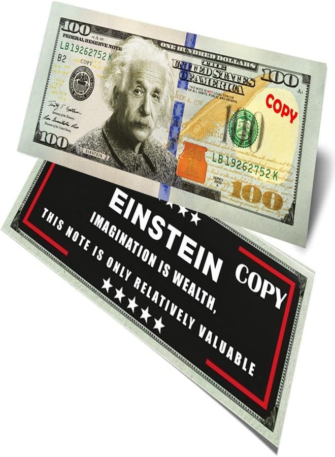 Zadin Limited Anniversary Edition Einstein Prop Money for Collectors - Funny Novelty Cash with Albert Einstein Portrait - Realistic-Looking Fake Bill, Gag Gifts, Science Enthusiasts, Pranks, Movie Props - Image 1