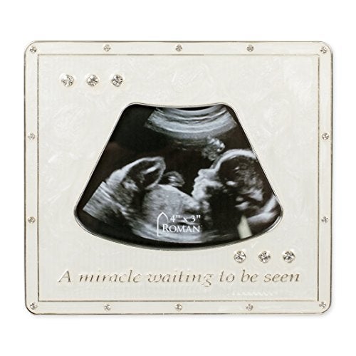 Roman Giftware Inc., Caroline Collection, New Baby, 5.25" H Ultrasound Frame 3X4,Religious, Inspirational, Durable (5x1x5) - Image 3