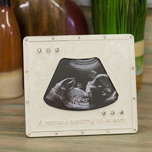 Roman Giftware Inc., Caroline Collection, New Baby, 5.25" H Ultrasound Frame 3X4,Religious, Inspirational, Durable (5x1x5) - Image 2