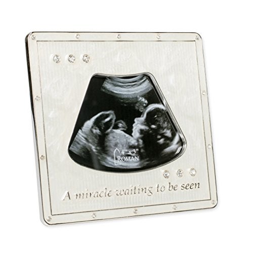 Roman Giftware Inc., Caroline Collection, New Baby, 5.25" H Ultrasound Frame 3X4,Religious, Inspirational, Durable (5x1x5) - Image 5
