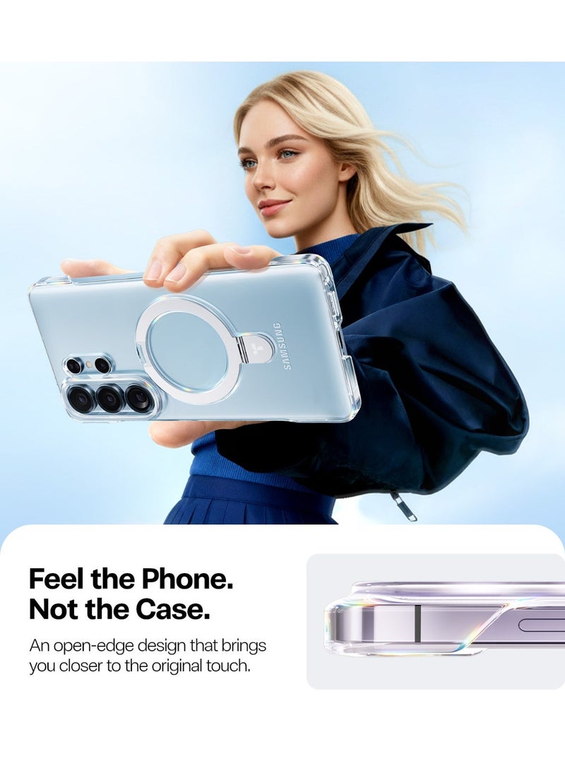 Ostand Q1 Slim Series, for Samsung Galaxy S26 Ultra Case, Open-Edge Design,Minimalist & Slim, with Magnetic Stand, Fit for MagSafe, Kickstand Protective Case, Anti-Yellowing, - Image 3