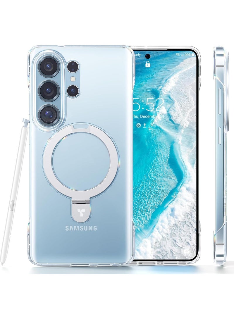 Ostand Q1 Slim Series, for Samsung Galaxy S26 Ultra Case, Open-Edge Design,Minimalist & Slim, with Magnetic Stand, Fit for MagSafe, Kickstand Protective Case, Anti-Yellowing, - Image 1