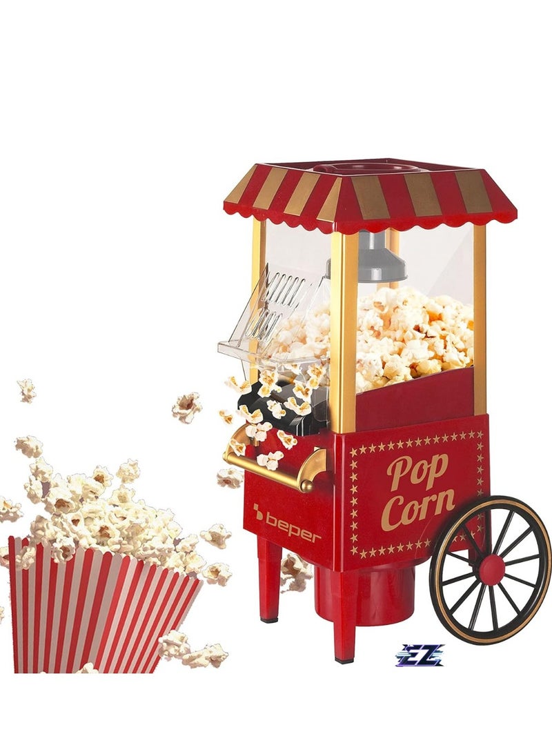 ELTRAZONE BT.651Y Popcorn Machine – Durable Acrylonitrile Butadiene Styrene (ABS) Construction, Quick 3-Minute Popping, Oil-Free, 1200W  - Image 1