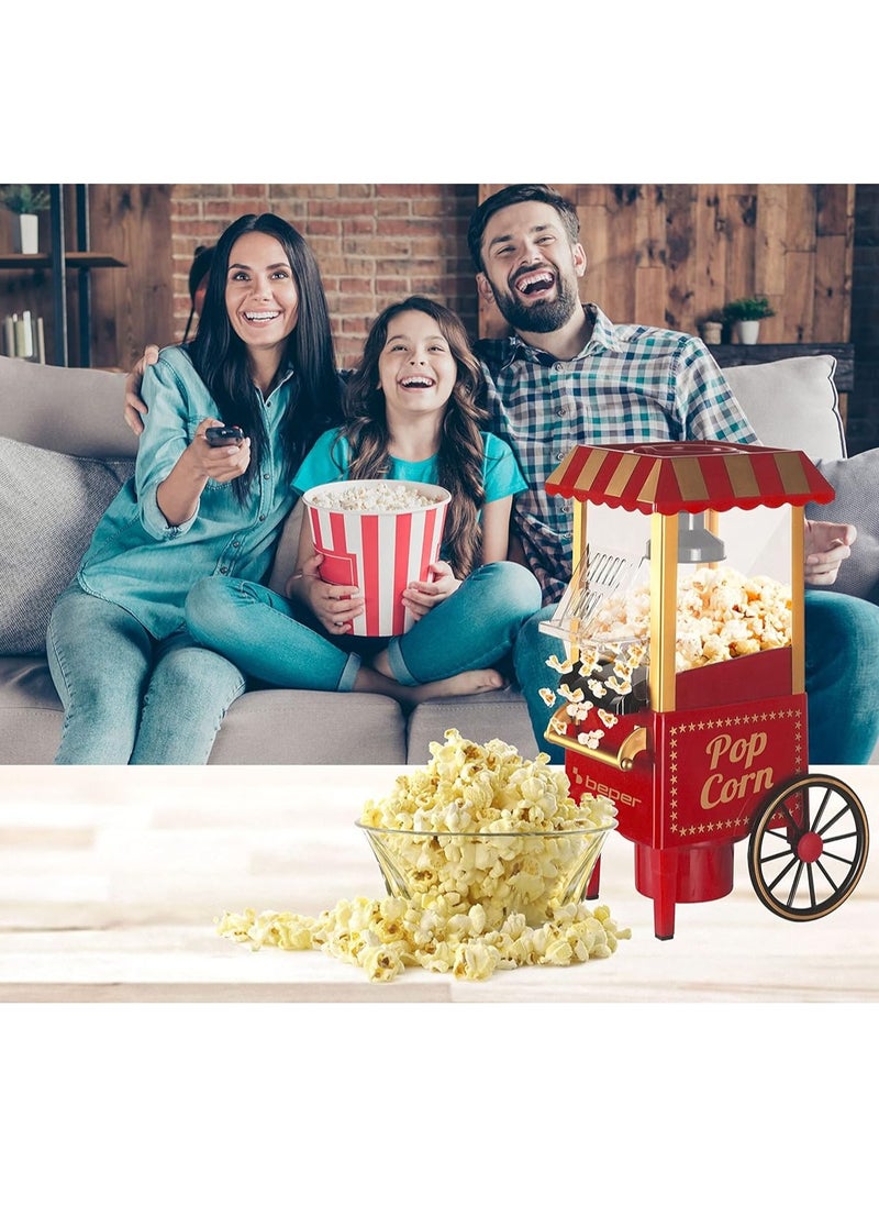 ELTRAZONE BT.651Y Popcorn Machine – Durable Acrylonitrile Butadiene Styrene (ABS) Construction, Quick 3-Minute Popping, Oil-Free, 1200W  - Image 5