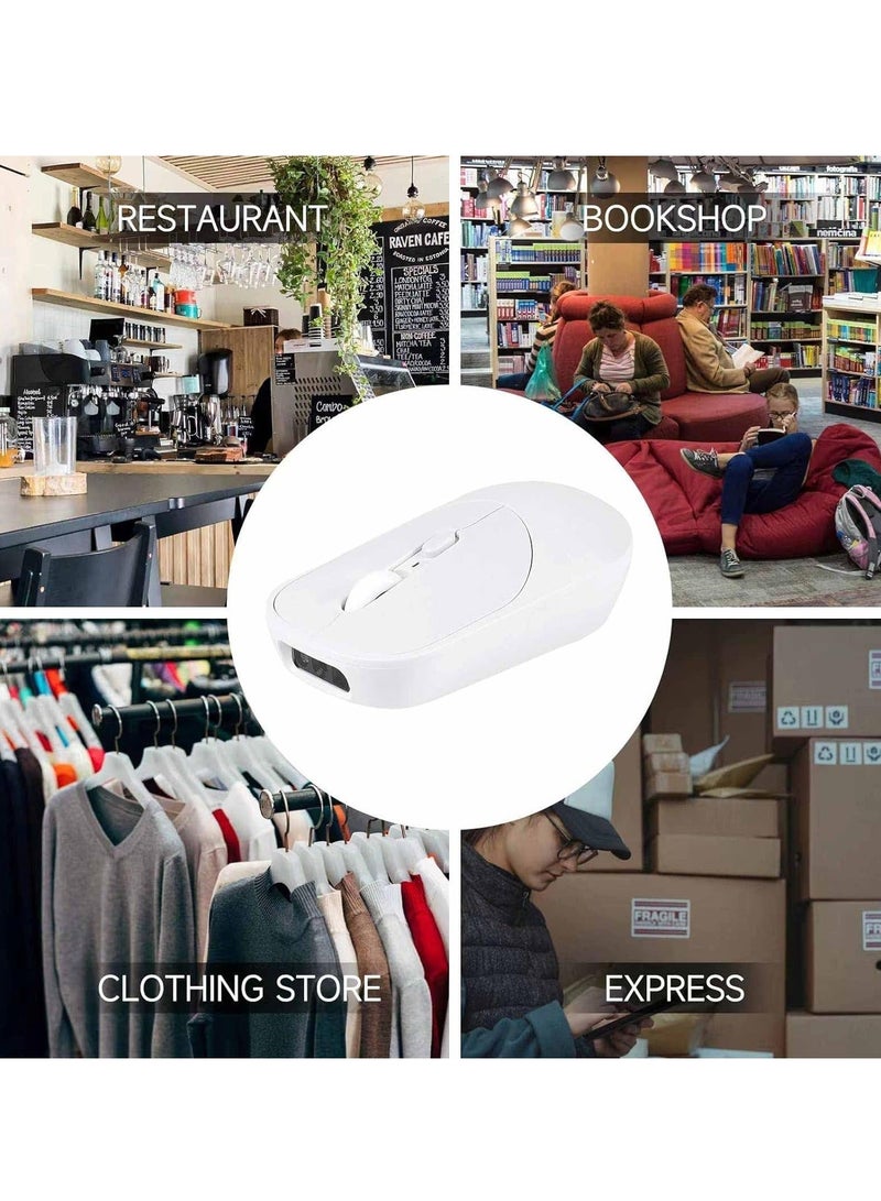 Captaintech Wireless Mouse Barcode Scanner 2D Handheld Barcode Scanner with Wireless Mouse Functions Portable Barcode Reader for Inventory Library Supermarket Pharmacy Logistics - Image 5