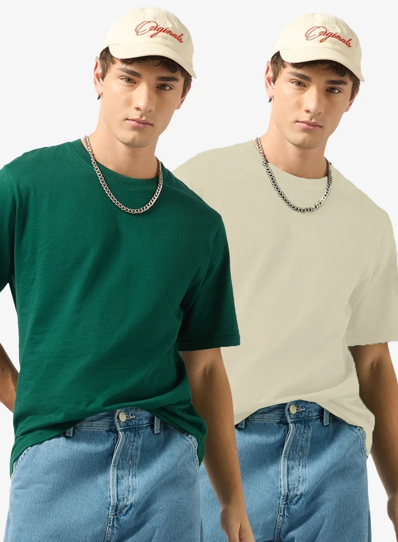 Seventy Five Basics Pack of 2 Oversized T-Shirt
