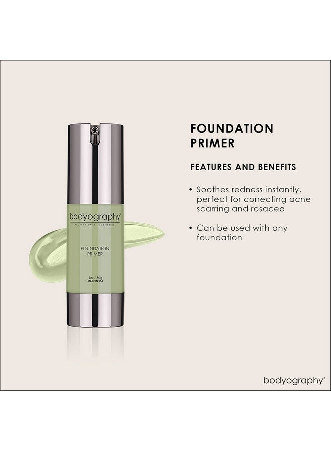 Bodyography - Foundation Primer (Green): Flawless Anti-Aging Salon Makeup Primer W/Vitamin E, A, Jojoba, Grapeseed Oil | Control Shine | Gluten-Free, Cruelty-Free, 1 Oz. - Image 3