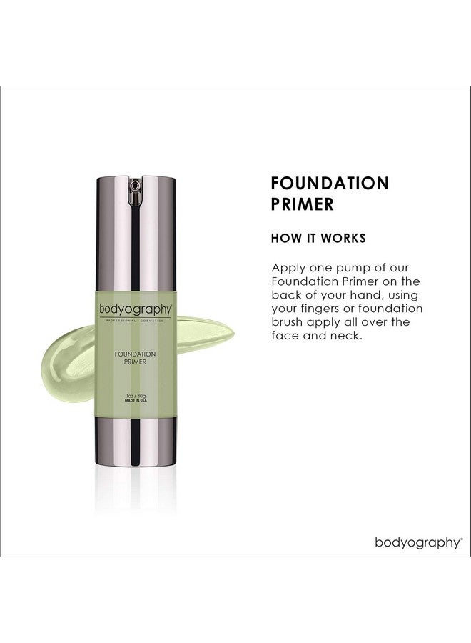 Bodyography - Foundation Primer (Green): Flawless Anti-Aging Salon Makeup Primer W/Vitamin E, A, Jojoba, Grapeseed Oil | Control Shine | Gluten-Free, Cruelty-Free, 1 Oz. - Image 4