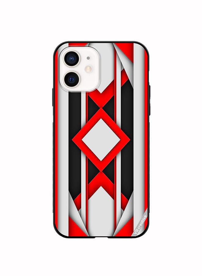 VR CREATIVE Protective Case Cover For Apple iPhone 12 mini Abstract Design Multicolour  - Image 1